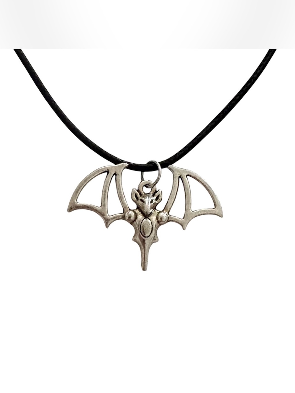 Silver Bat Necklace